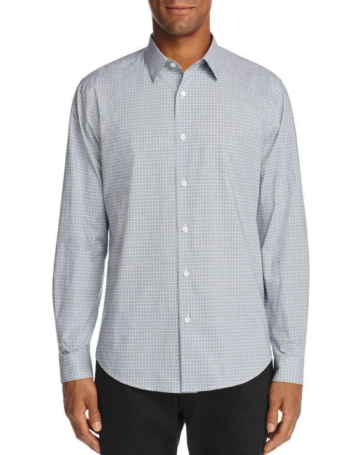 商品Theory|Checked Slim Fit Button-Down Shirt,价格¥822,第1张图片