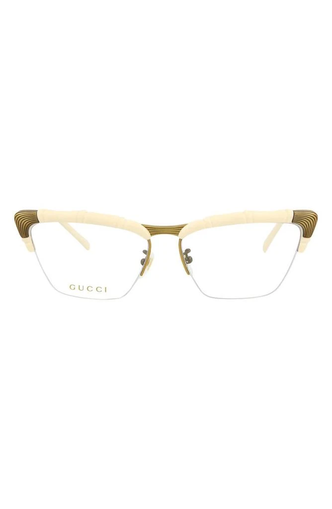 商品Gucci|58mm Novelty Square Optical Glasses,价格¥1956,第1张图片