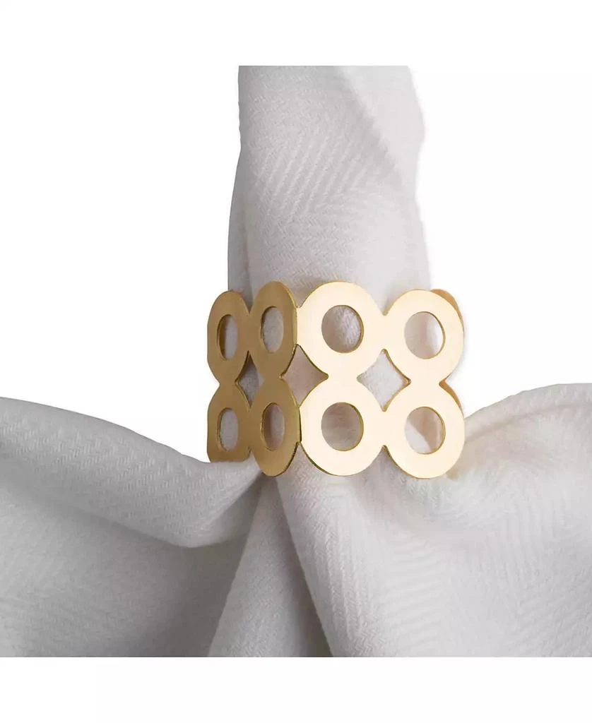 Square Die Cut Napkin Ring Set of 6 商品