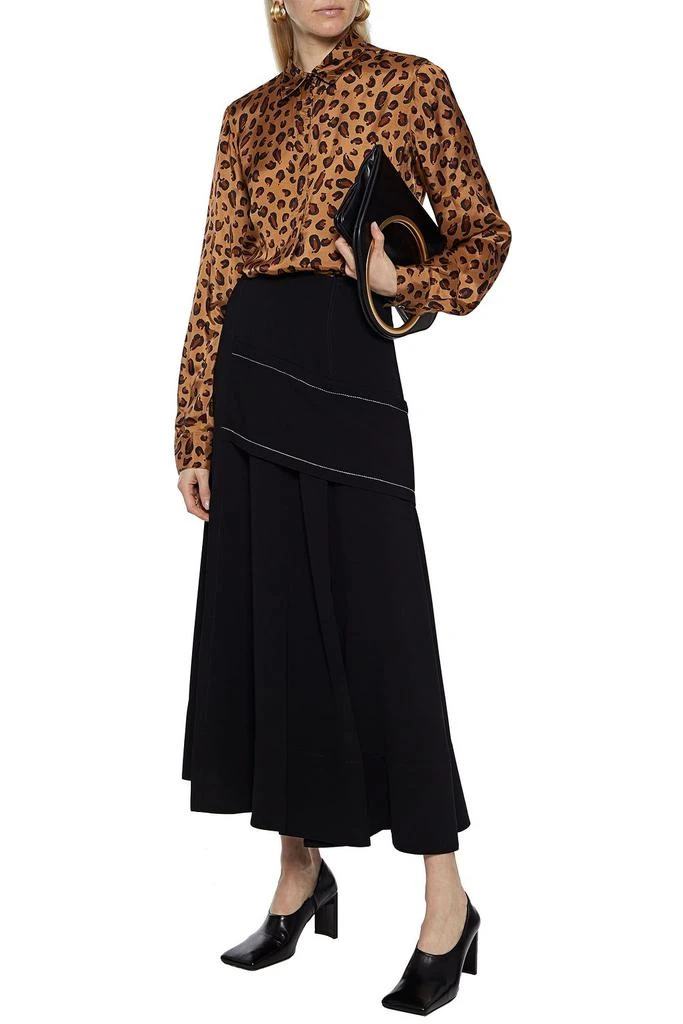 商品ROSETTA GETTY|Leopard-print satin-twill shirt,价格¥1381,第4张图片详细描述