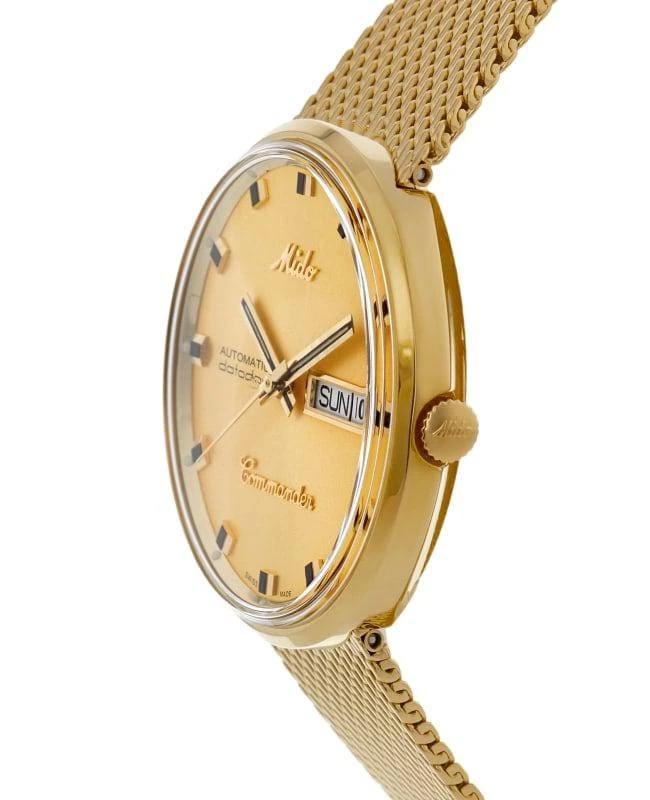 商品MIDO|Mido Commander 1959 Gold Tone Steel Men's Watch M8429.3.22.13-SD,价格¥4431,第3张图片详细描述