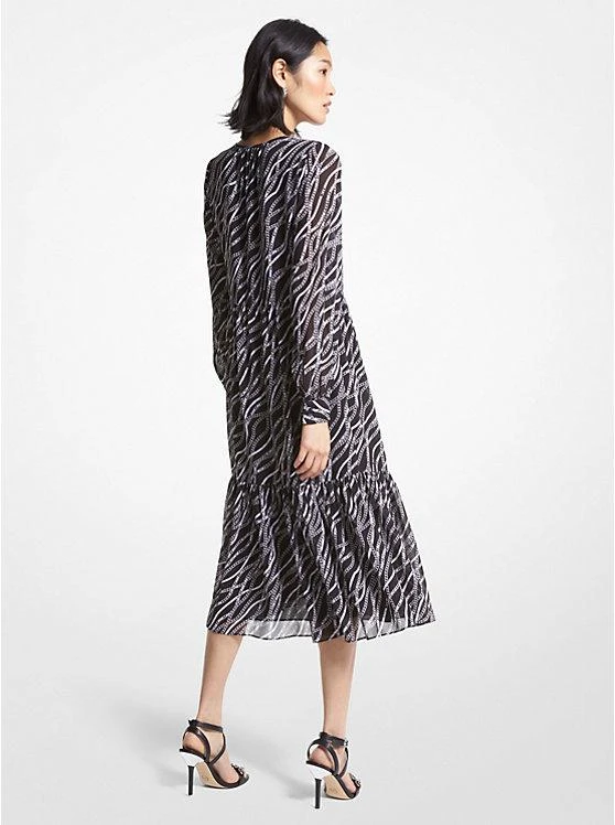 商品Michael Kors|Status Print Georgette Midi Dress,价格¥442,第2张图片详细描述
