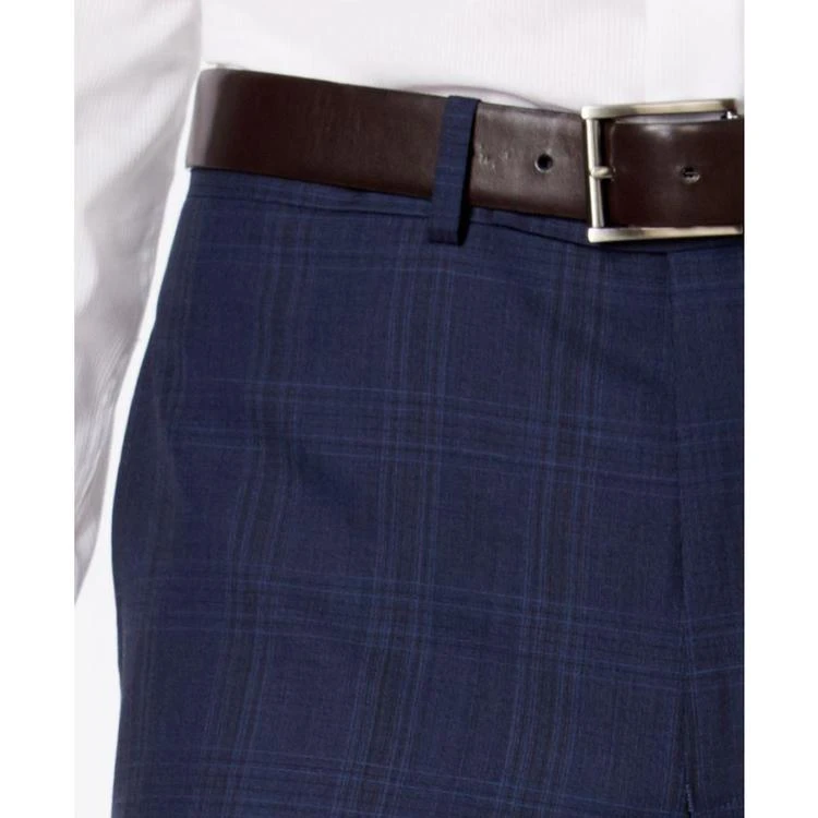 X-Fit Men's Dark Blue Plaid Slim Fit Suit 商品