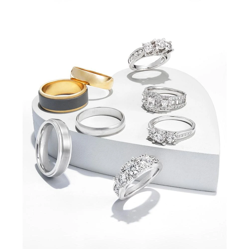 商品Triton|Raw Men's Band in Tungsten and 18k White, Yellow or Rose Gold,价格¥25000,第4张图片详细描述