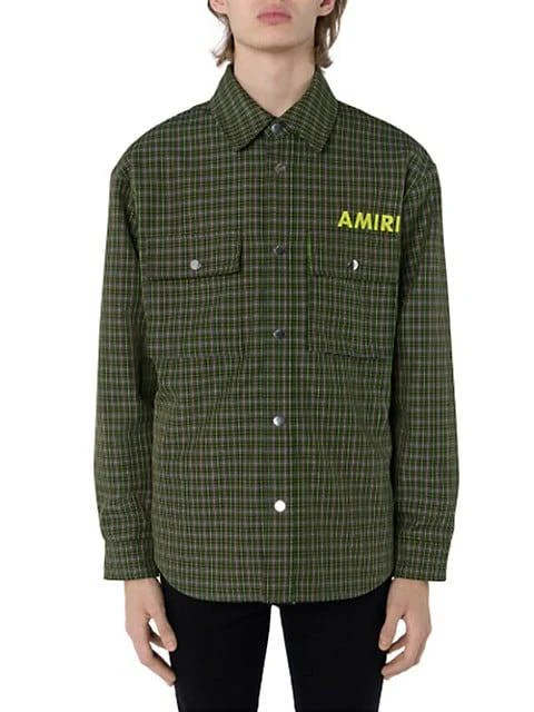 商品AMIRI|Plaid Logo Overshirt,价格¥5669,第1张图片