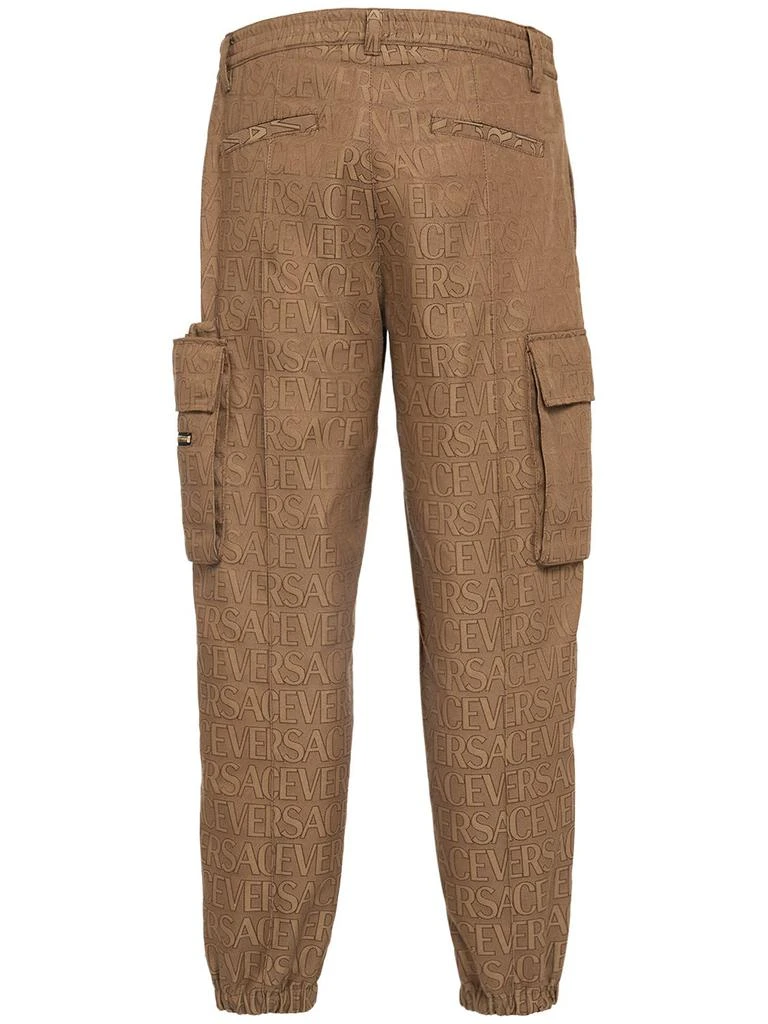 商品Versace|Monogram Cotton Blend Cargo Pants,价格¥10701,第4张图片详细描述