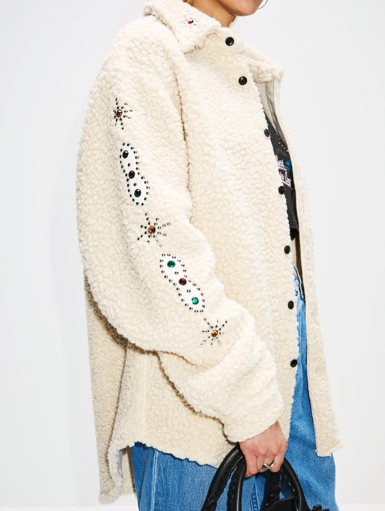 商品COUT DE LA LIBERTE|Tommy Embellished Wool Oversized Shirt,价格¥2464,第3张图片详细描述