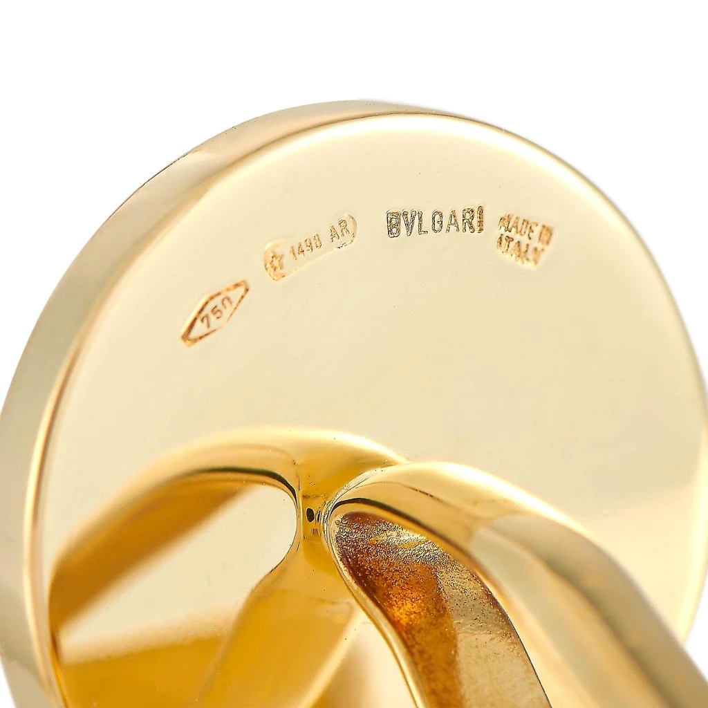 商品[二手商品] BVLGARI|Bvlgari BVLGARI BVLGARI 18K Yellow Gold Onyx Round Cufflinks,价格¥15952,第3张图片详细描述