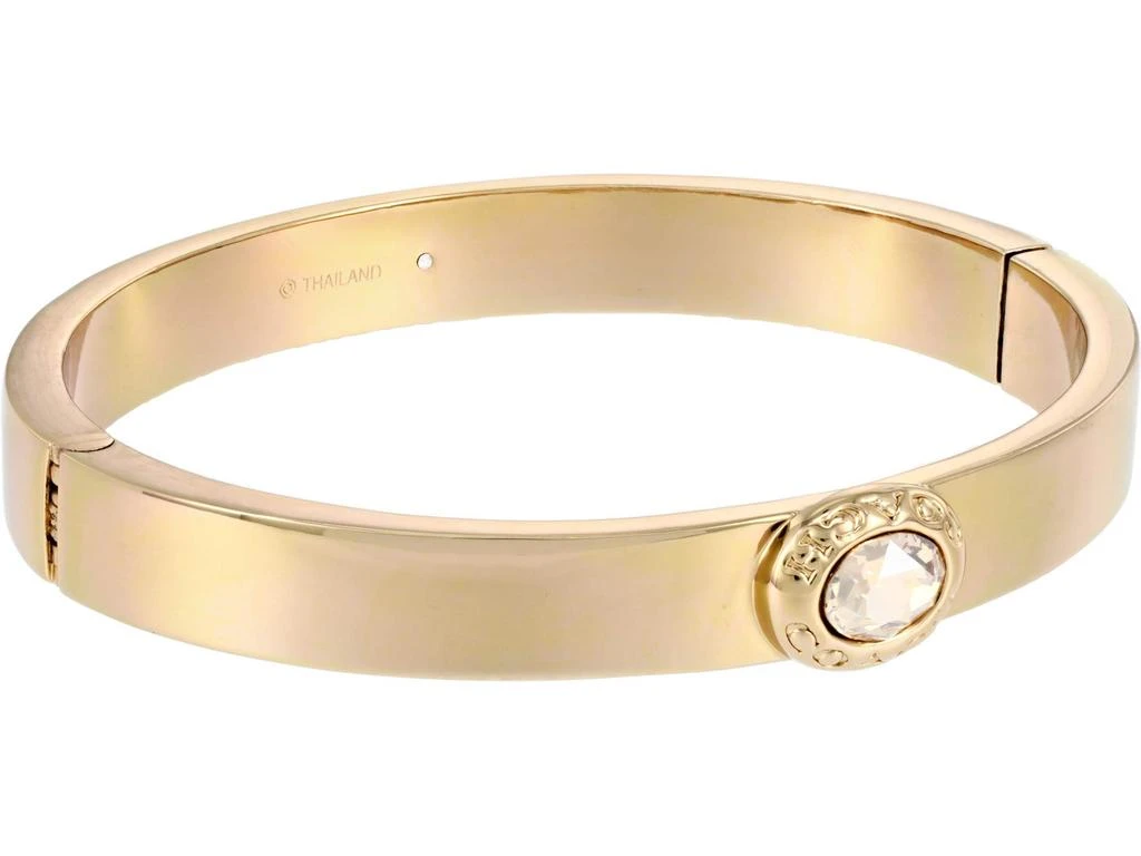 商品Coach|Signature Logo Stone Hinged Bangle Bracelet,价格¥706,第1张图片