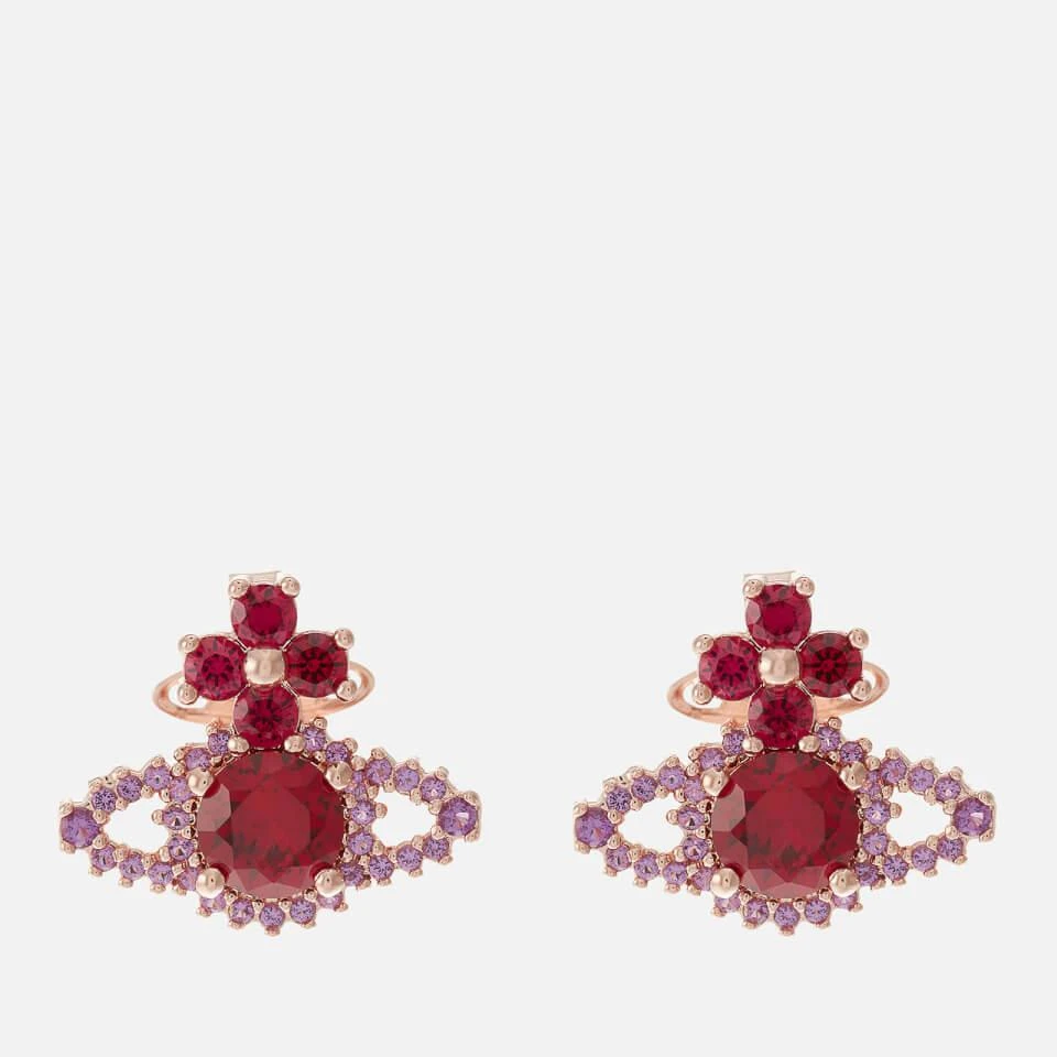 商品Vivienne Westwood|Vivienne Westwood Valentina Orb Rose Gold-Tone Crystal Earrings,价格¥1111,第1张图片