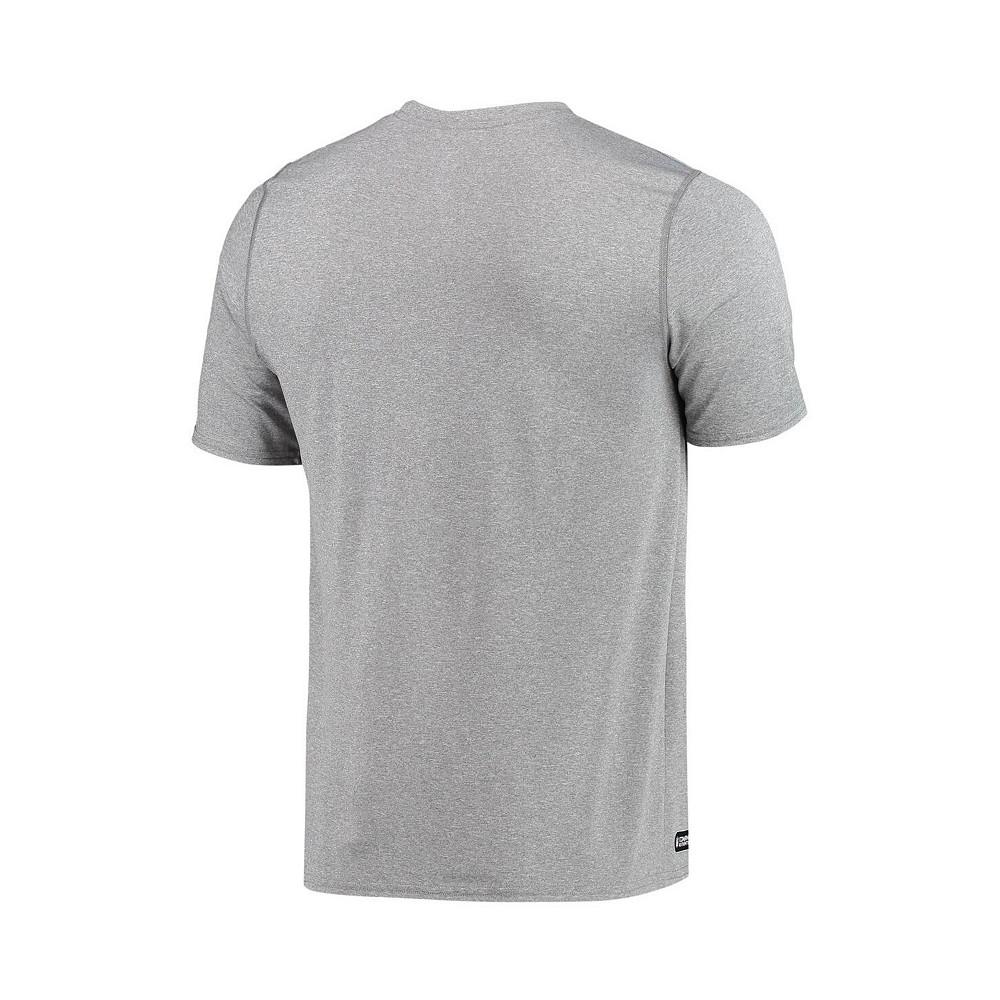 Men's Heathered Gray Indianapolis Colts Combine Authentic Game On T-shirt商品第4张图片规格展示