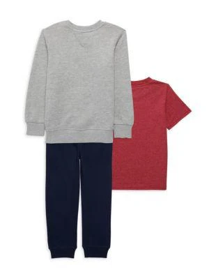 商品Nautica|​Boy’s 3-Piece Sweatshirt, Tee & Joggers Set,价格¥281,第2张图片详细描述