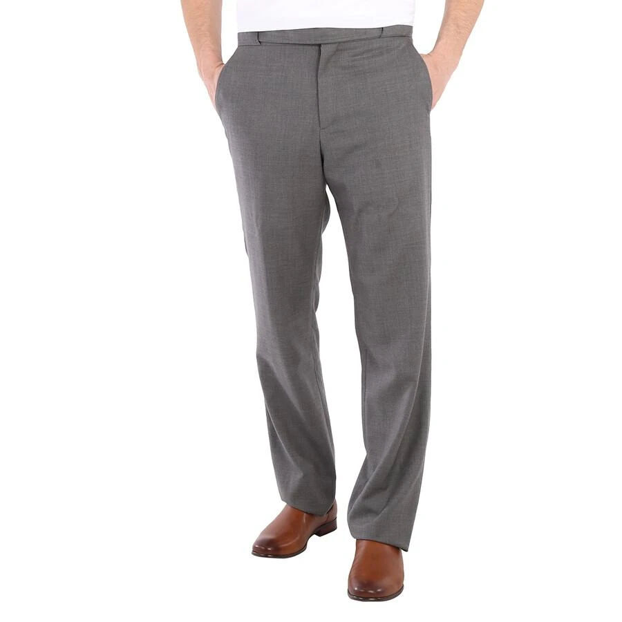 商品Burberry|Charcoal Grey Wool English Fit Tailored Trousers With Belt Detail,价格¥851,第1张图片