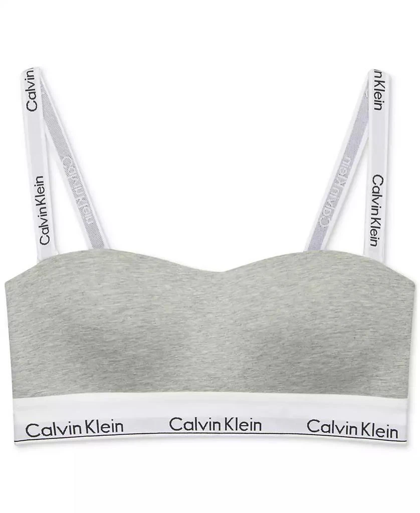 商品Calvin Klein|Calvin Klein Women's Modern Cotton Lightly Lined Bandeau Bra QF7628,价格¥192,第5张图片详细描述