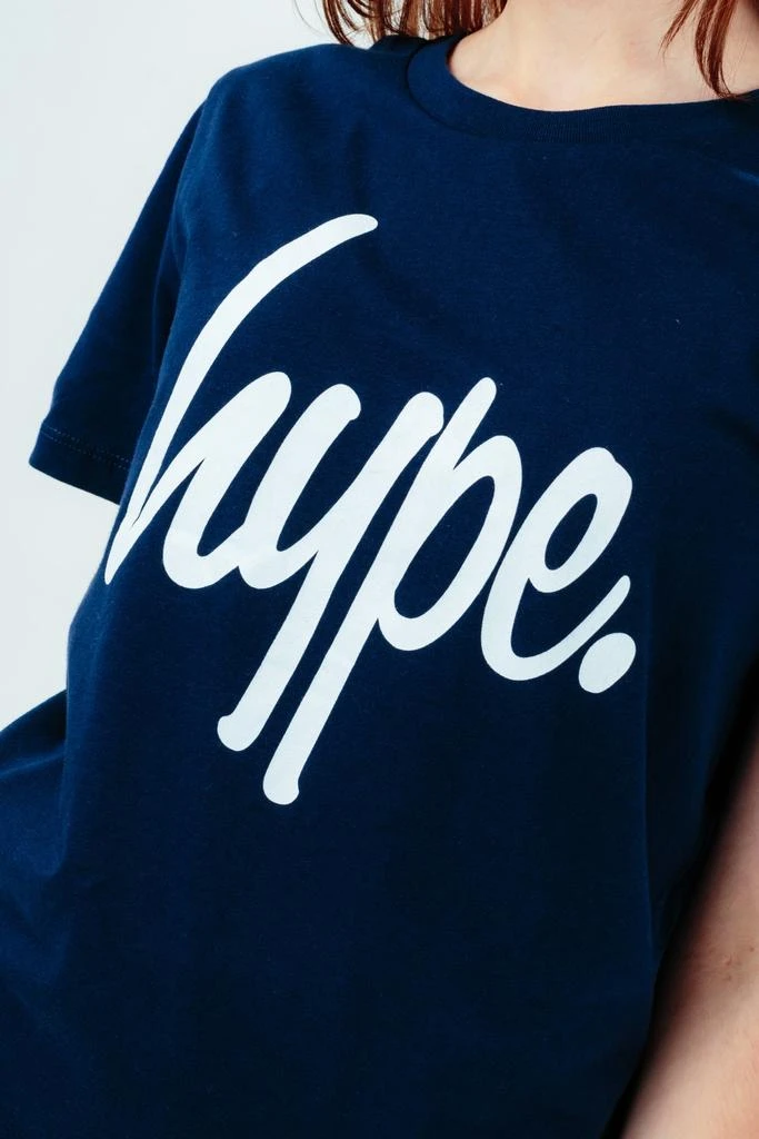 HYPE UNISEX KIDS NAVY SCRIPT T-SHIRT 商品