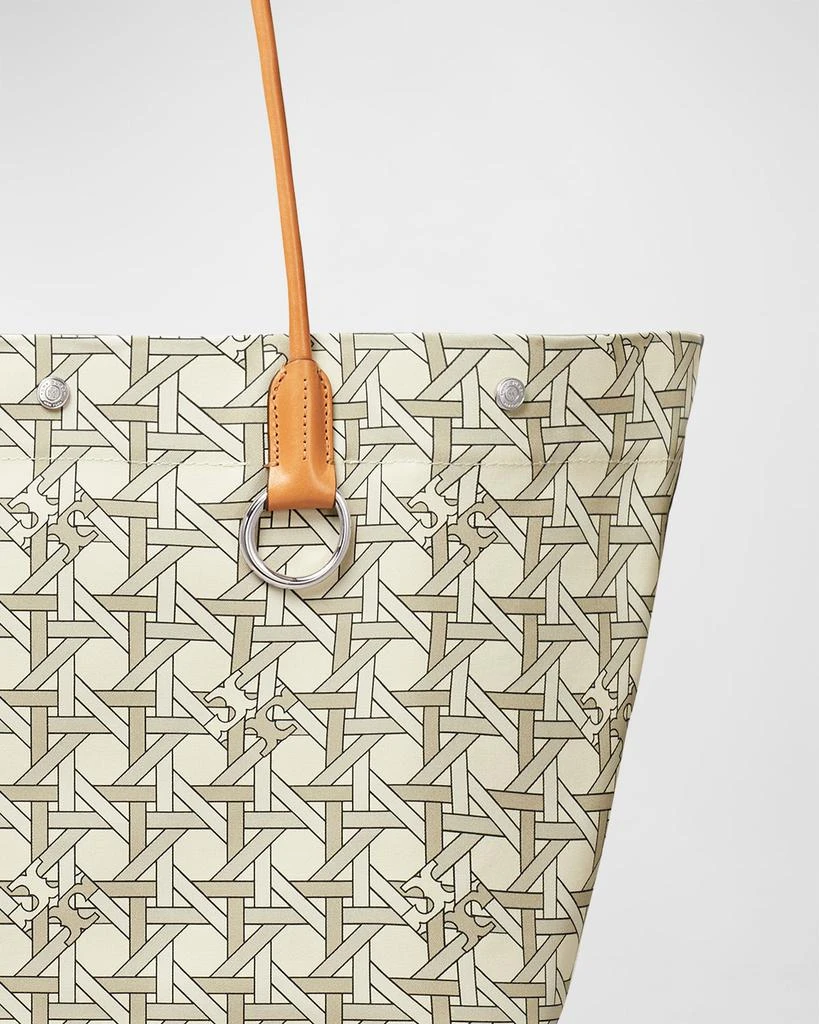 商品Tory Burch|Logo Basketweave Canvas Tote Bag,价格¥1506,第3张图片详细描述