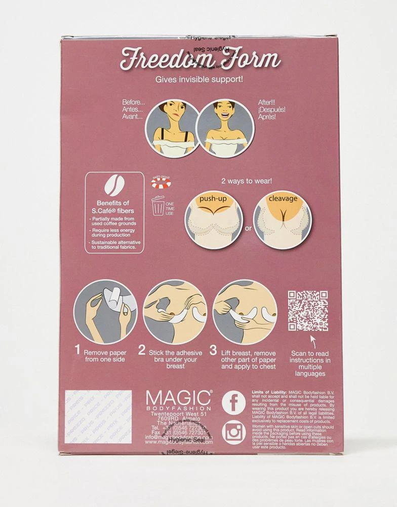 商品Magic|Magic Bodyfashion freedom form waterproof supportive and lifting breast tape 4 pack in black,价格¥139,第2张图片详细描述