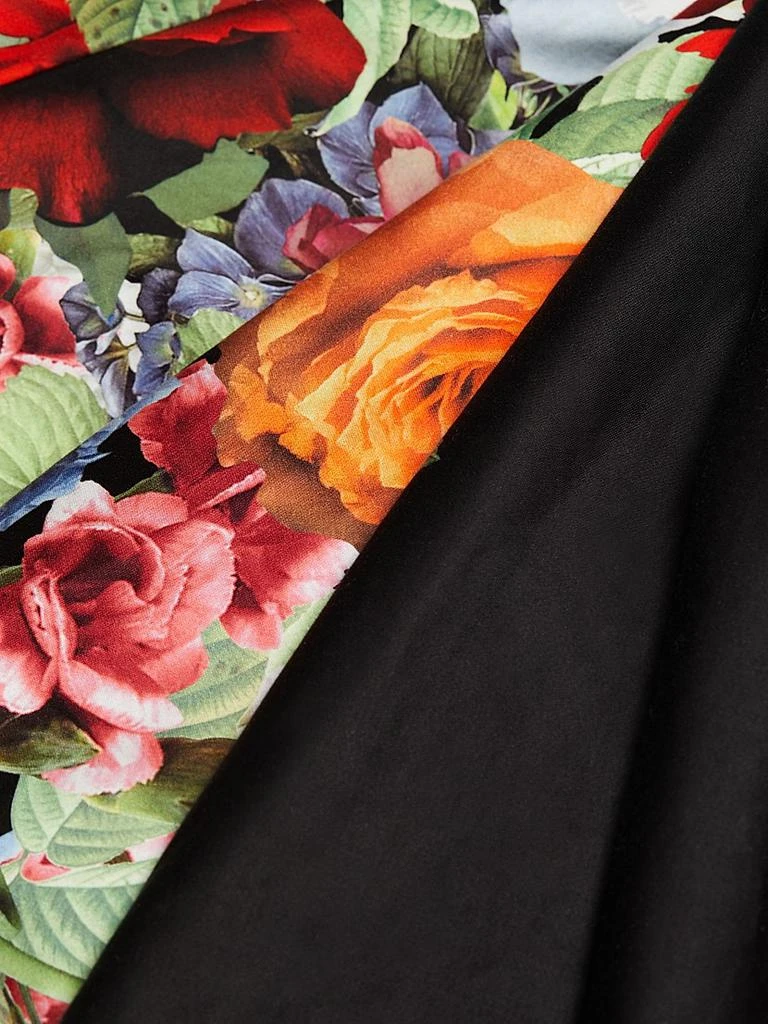 Adley Floral Stretch-Cotton Flared Midi-Dress 商品