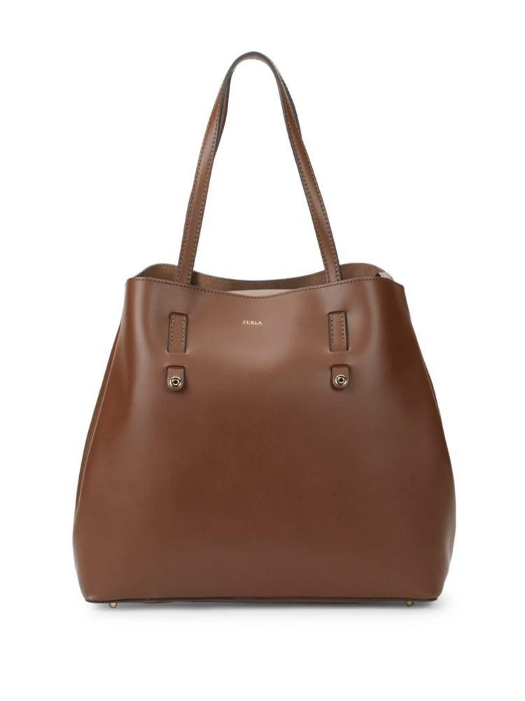 商品Furla|Vittoria Leather Tote,价格¥1651,第5张图片详细描述