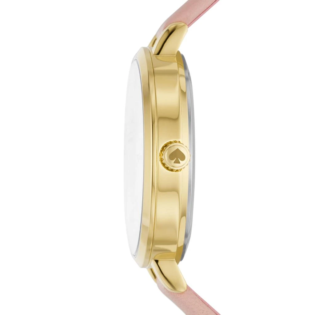 商品Kate Spade|kate spade new york women's metro three-hand, gold-tone alloy watch,价格¥1277,第2张图片详细描述