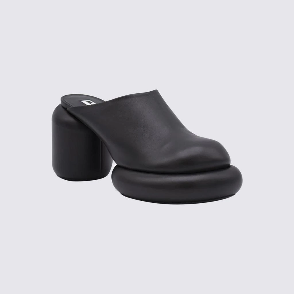 商品Jil Sander|JIL SANDER BLACK LEATHER MULES,价格¥2779,第2张图片详细描述