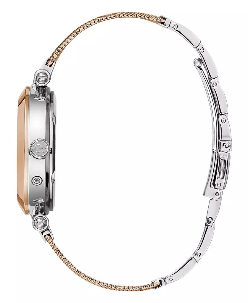 商品GUESS|Gc Women's Prime Chic Mesh Rose-Gold Stainless Steel Mesh Bracelet Watch 36.5mm,价格¥3350,第2张图片详细描述
