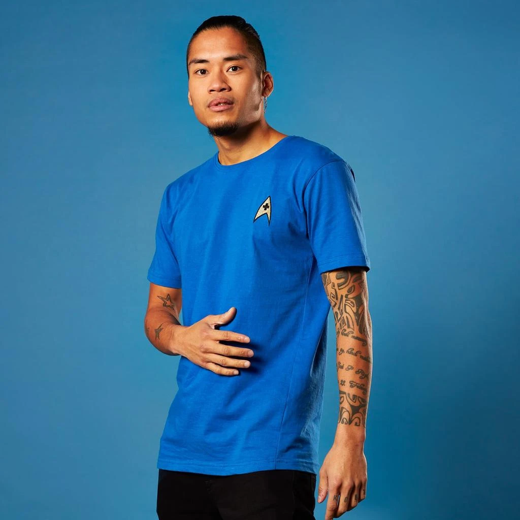 商品Original Hero|Embroidered Medic Badge Star Trek T-shirt - Royal Blue,价格¥170,第3张图片详细描述