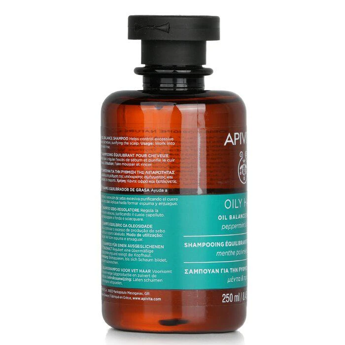 商品Apivita|艾蜜塔  胡椒薄荷蜂胶控油洗发露 (油性发质) 250ml/8.45oz,价格¥89,第2张图片详细描述