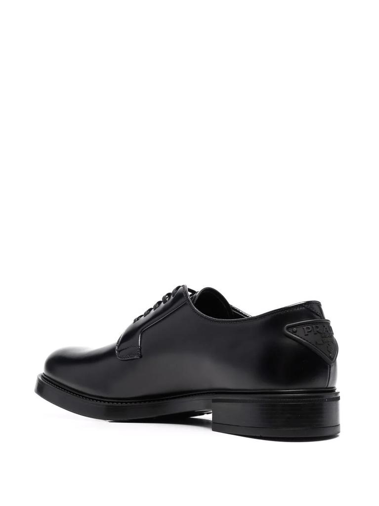 PRADA brushed-leather lace-up shoes商品第3张图片规格展示