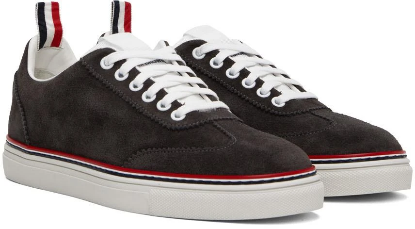 商品Thom Browne|Gray Field Low-Top Sneakers,价格¥1429,第4张图片详细描述