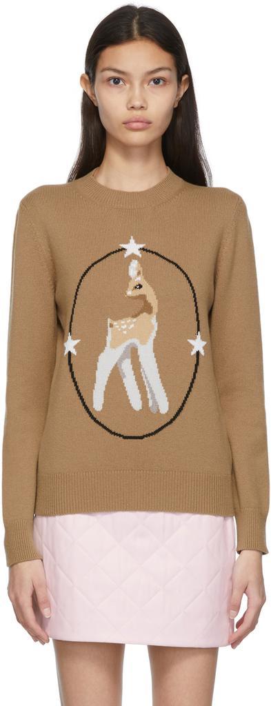 商品Burberry|Brown Samira Sweatshirt,价格¥10681,第1张图片