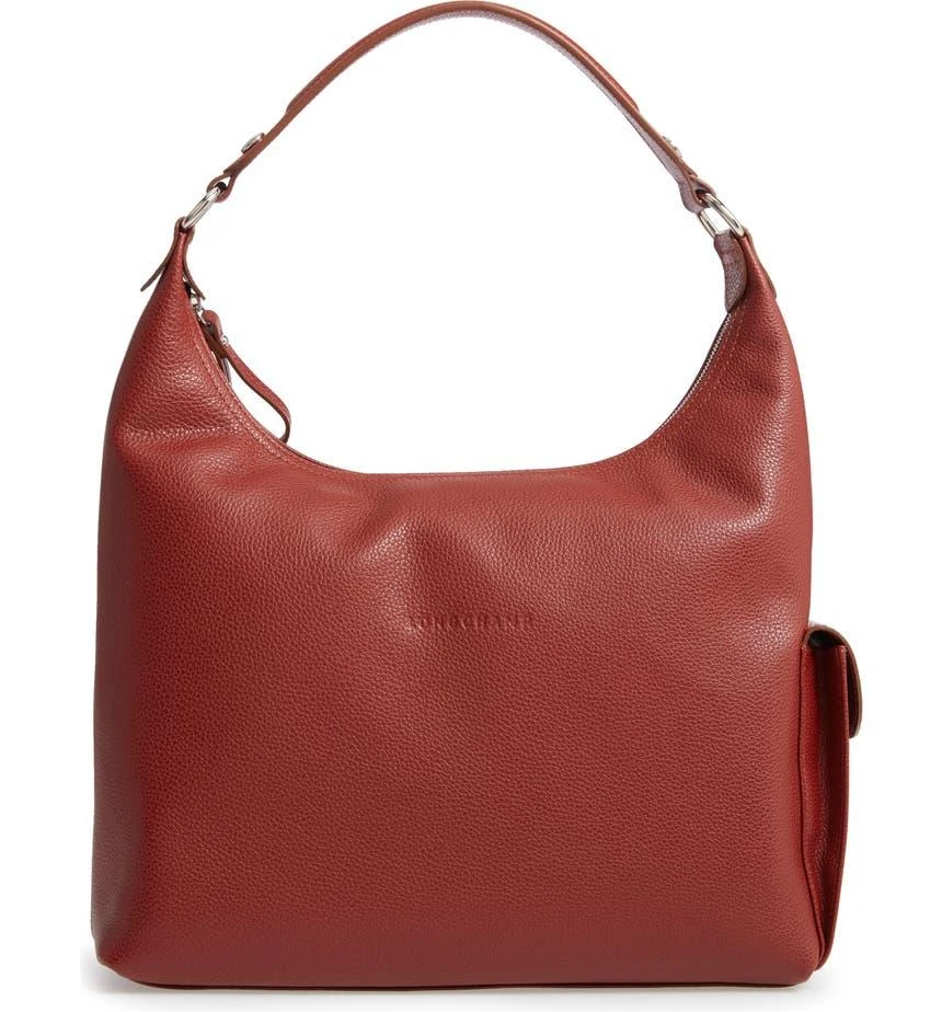 商品Longchamp|Le Foulonné Leather Hobo,价格¥2250,第1张图片