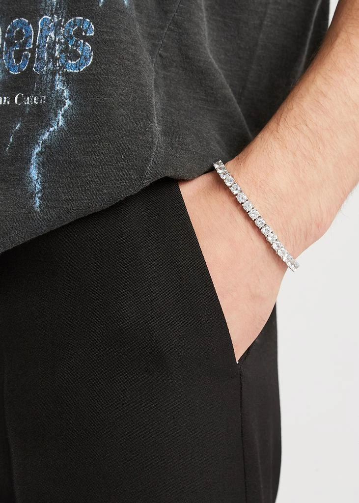 商品CERNUCCI|Tennis 18kt white gold-plated bracelet,价格¥823,第2张图片详细描述