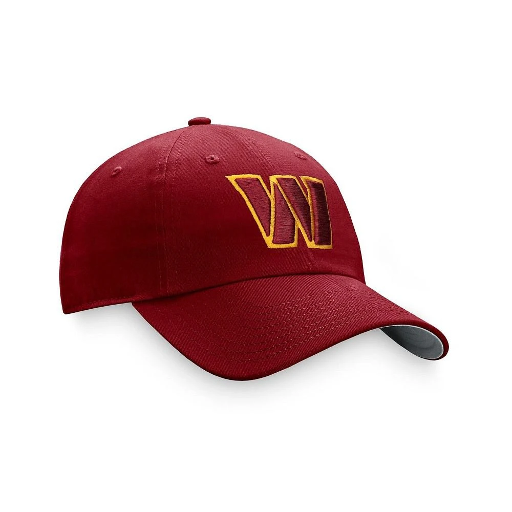 商品Fanatics|Women's Branded Burgundy Washington Commanders Iconic Iridescent Adjustable Hat,价格¥190,第3张图片详细描述