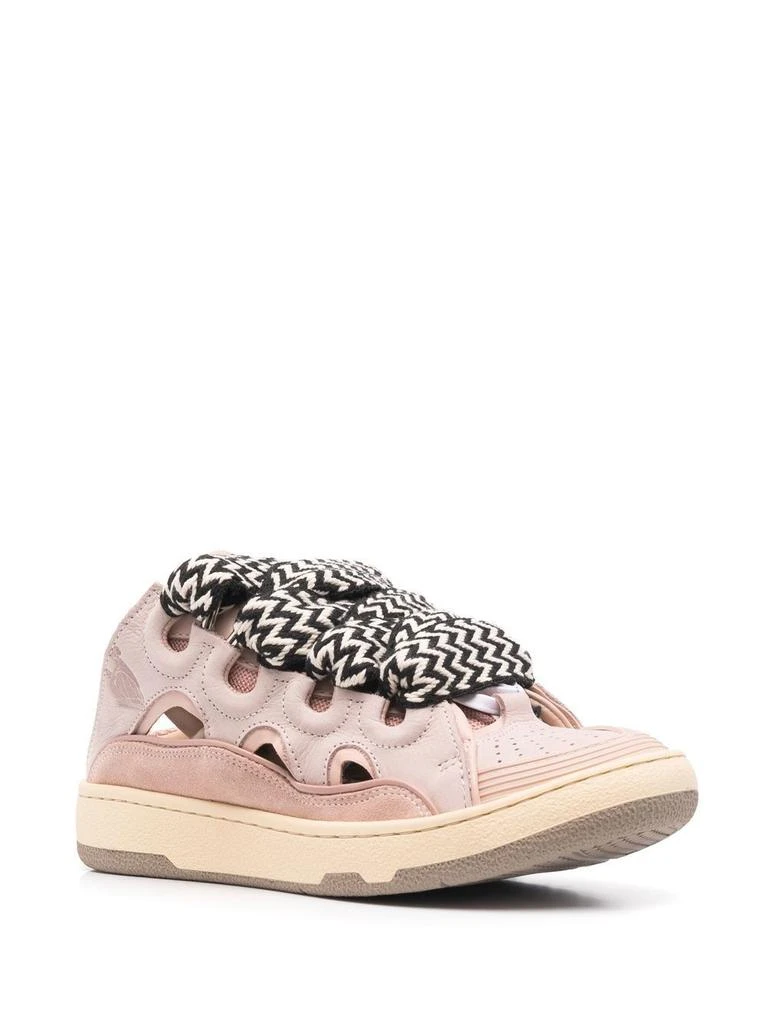 商品Lanvin|Lanvin women's pink leather sneakers,价格¥6144,第2张图片详细描述