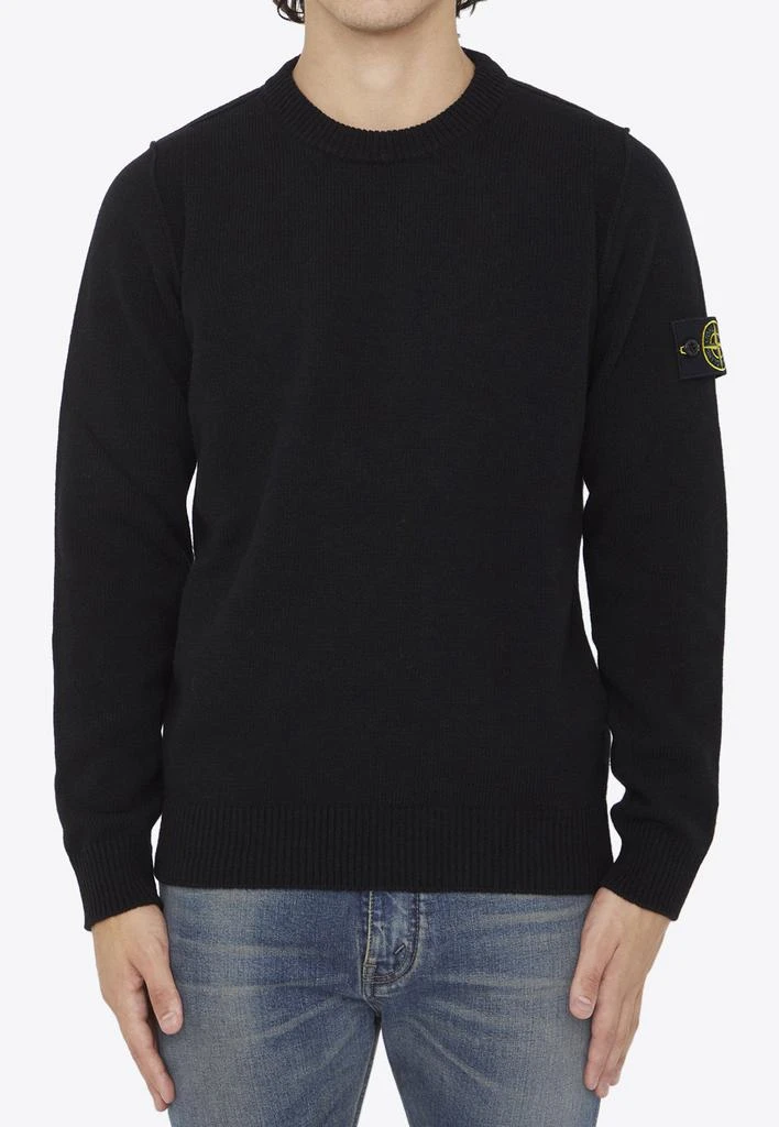 商品Stone Island|Compass-Patch Pullover Sweatshirt,价格¥3314,第1张图片