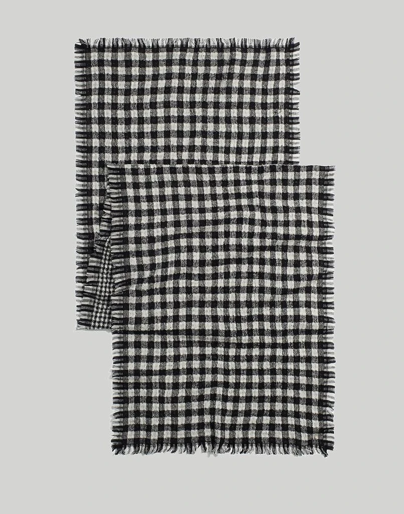 商品Madewell|Double-Faced Plaid Scarf,价格¥199,第2张图片详细描述