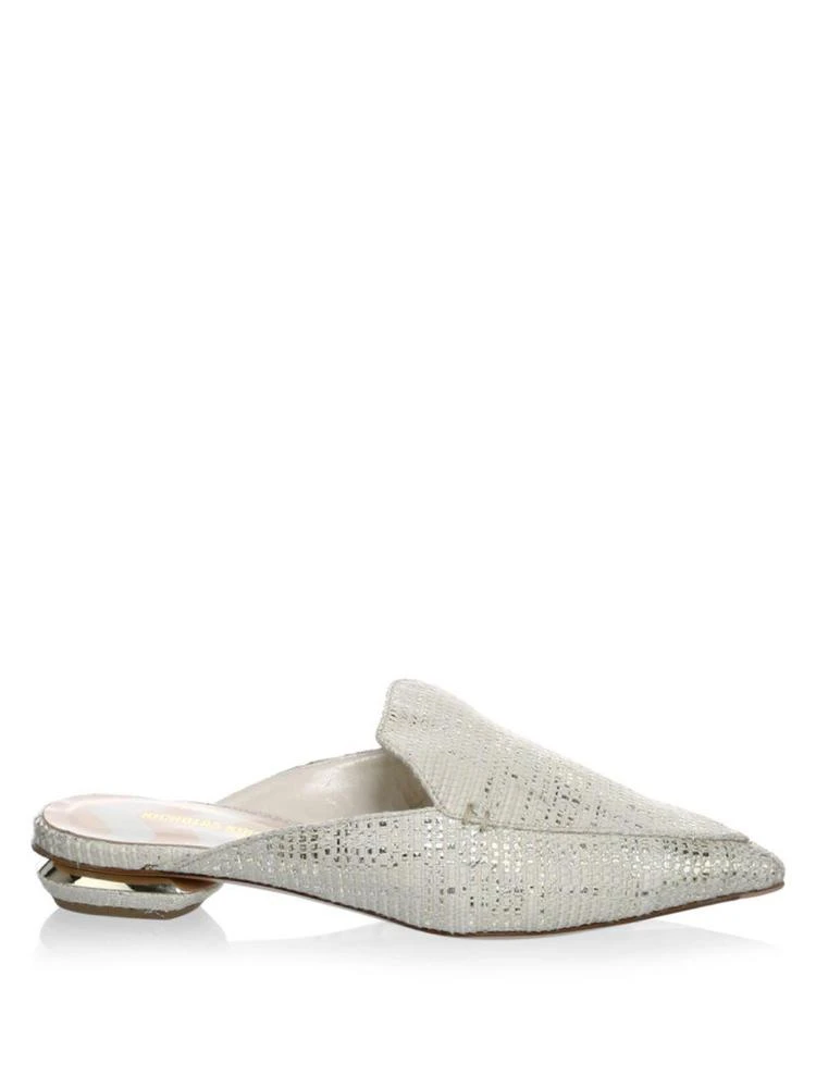 商品Nicholas Kirkwood|Beya Natural Flat Mules,价格¥1672,第5张图片详细描述