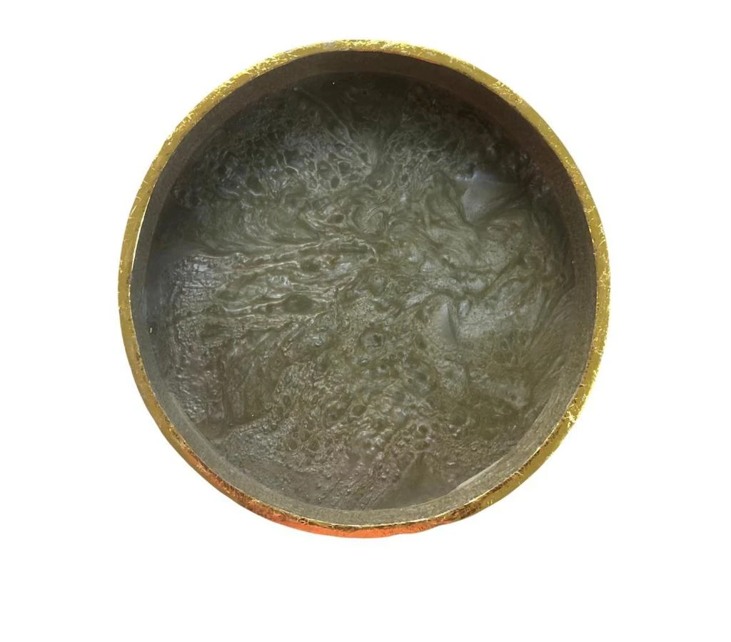 商品Tiramisu|Brown Resin Round Serving  Tray,价格¥395,第1张图片