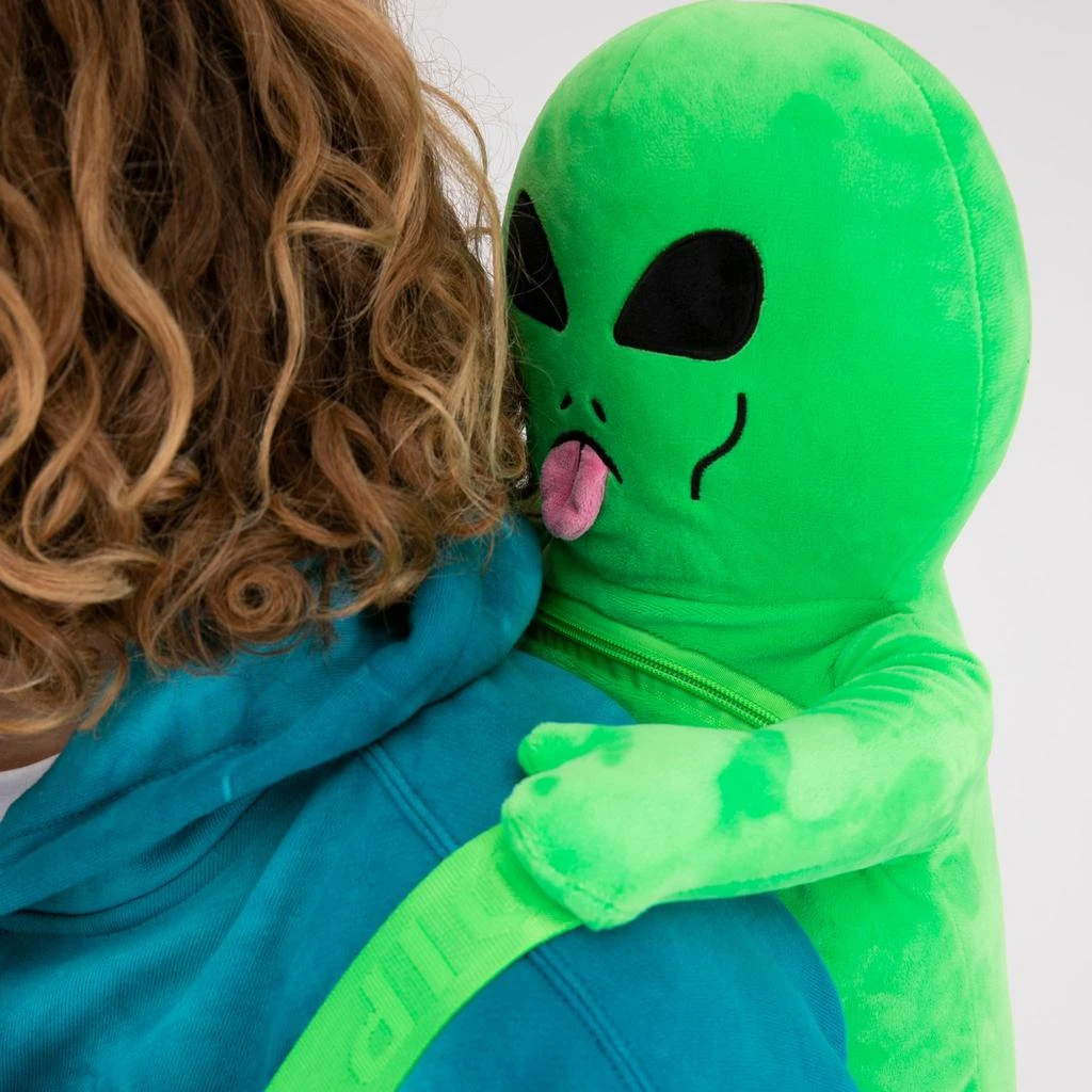 商品RIPNDIP|Lord Alien Plush Backpack (Green),价格¥267,第2张图片详细描述