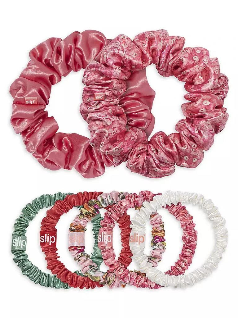 商品Slip|Slip Silk 7-Piece Hair Scrunchies Set,价格¥426,第2张图片详细描述