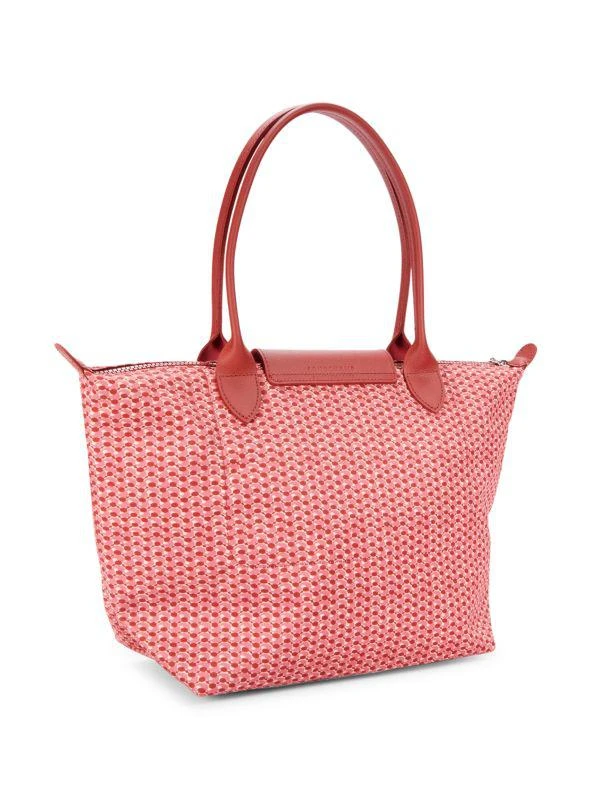 商品Longchamp|Printed Leather Trim Tote,价格¥987,第4张图片详细描述