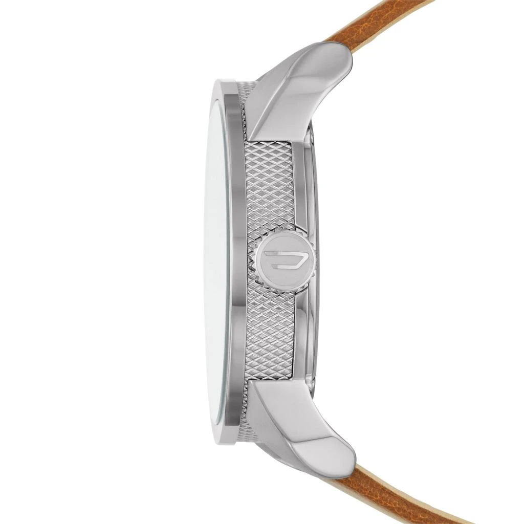 商品Diesel|Diesel Men's Double Down 46 Three Hand, Silver Stainless Steel Watch,价格¥593,第3张图片详细描述