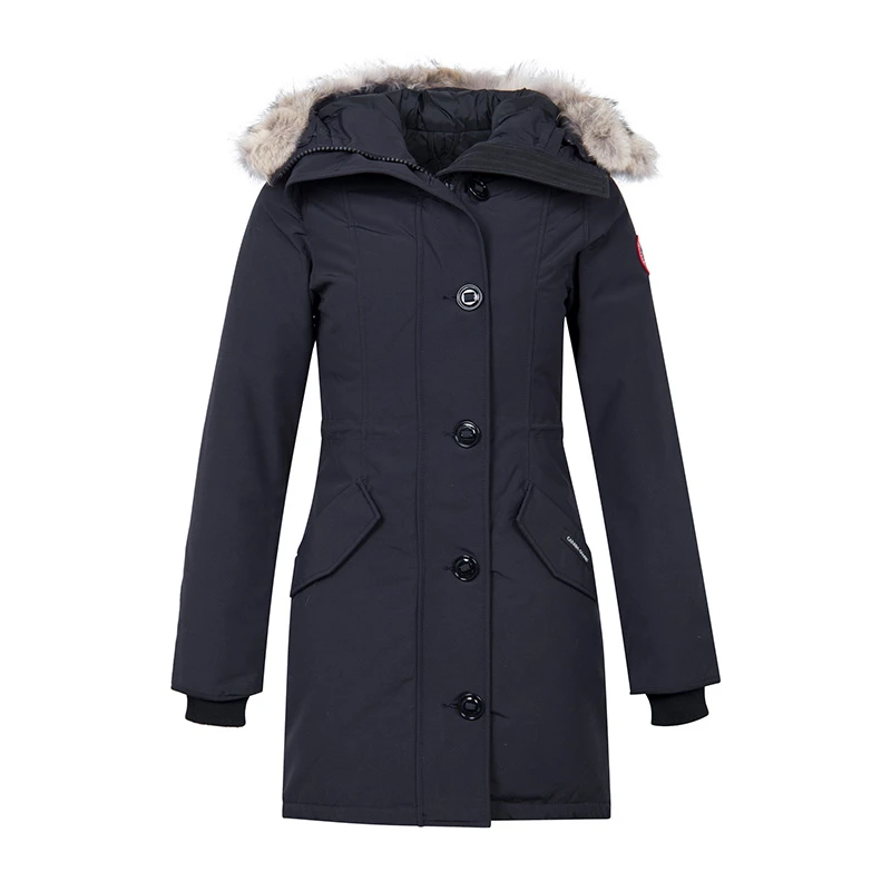 商品[国内直发] Canada Goose|Canada Goose 加拿大鹅 女士郊狼毛领深蓝色羽绒服 2580L-NAVY,价格¥7011,第1张图片