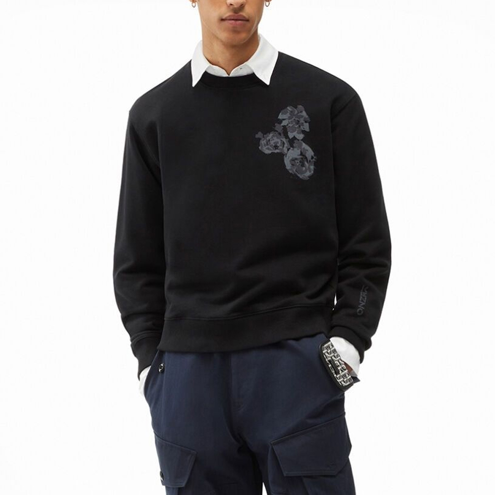 KENZO 男士黑色卫衣 FB65SW0244ML-99商品第4张图片规格展示