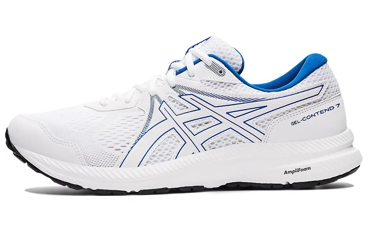 商品[国内直发] Asics|Gel-Contend 7 低帮 跑步鞋 男款 白蓝,价格¥838,第1张图片
