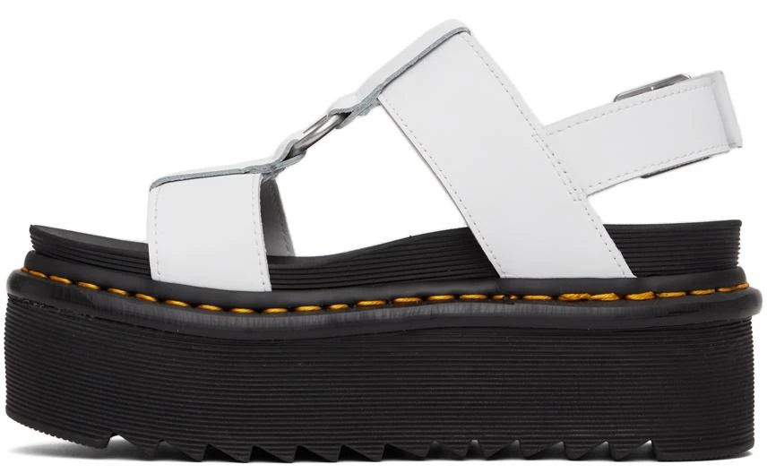 商品Dr. Martens|White Francis Platform Sandals,价格¥304,第3张图片详细描述