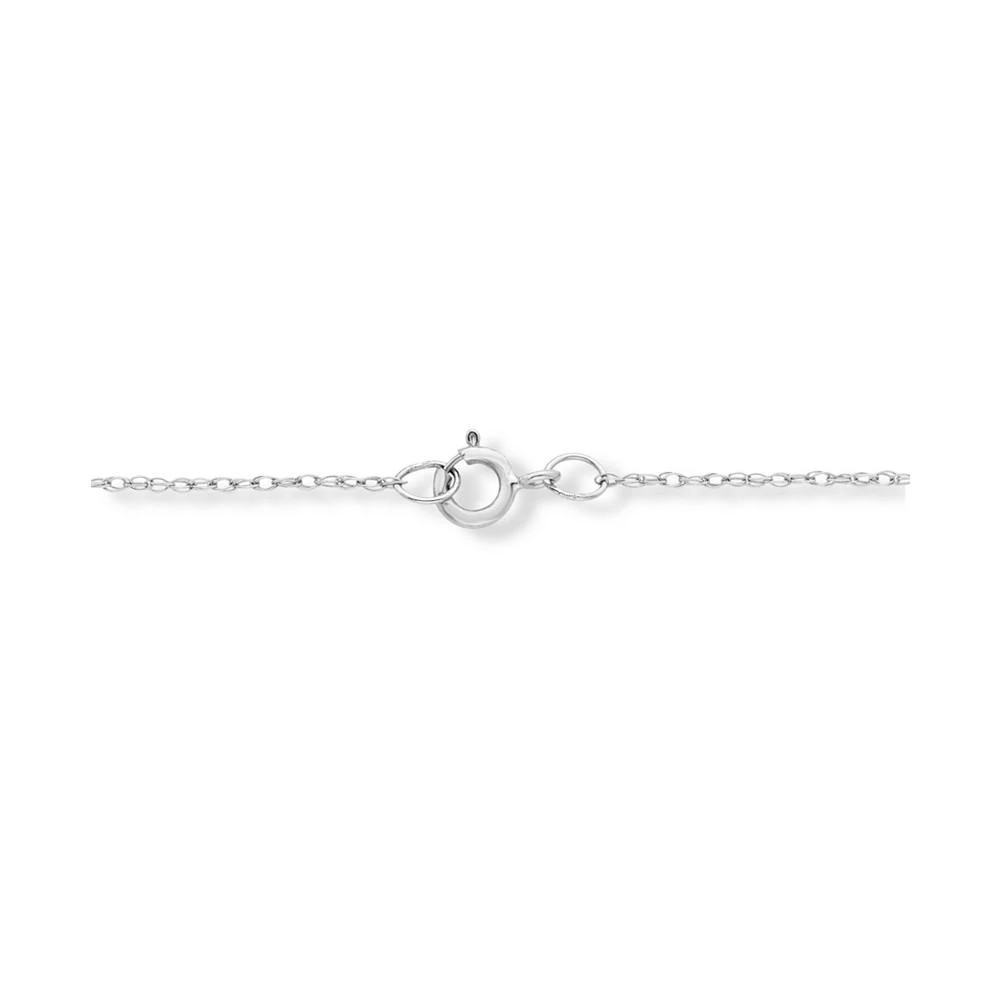 商品Macy's|Diamond Heart Cluster 18" Pendant Necklace (1/2 ct. t.w.) in 10k White Gold,价格¥9790,第3张图片详细描述