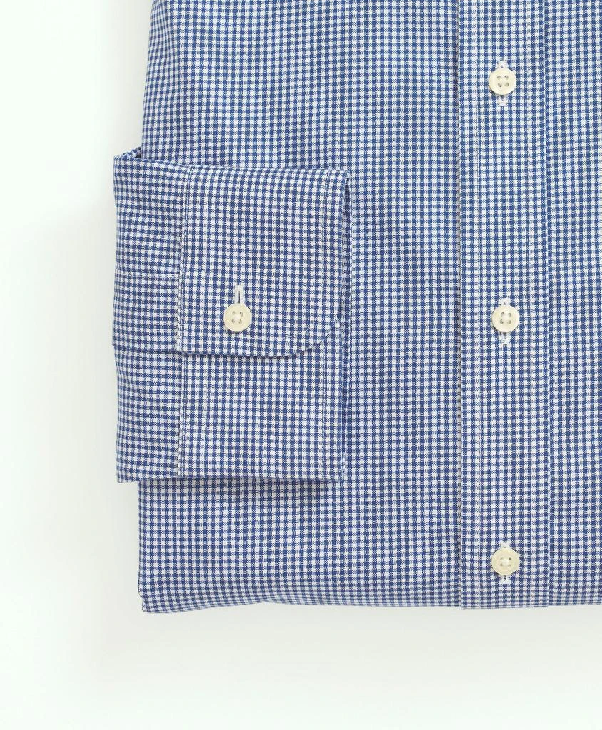 商品Brooks Brothers|Stretch Supima® Cotton Non-Iron Pinpoint Oxford Ainsley Collar, Gingham Dress Shirt,价格¥976,第4张图片详细描述