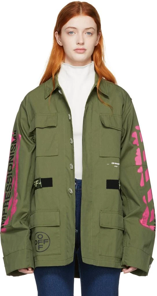 商品Off-White|Khaki Field Jacket,价格¥6066,第1张图片